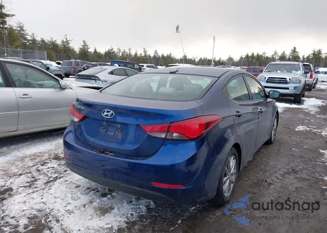 2016 Hyundai Elantra Se from USA, damaged, VIN 5NPDH4AE1GH654899
